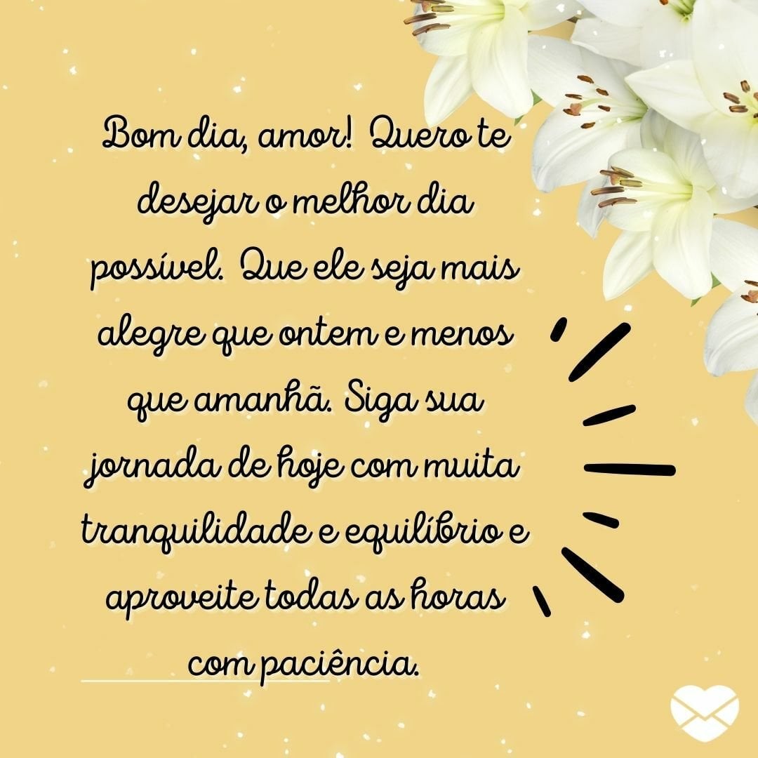frases de bom dia para namorada criativas