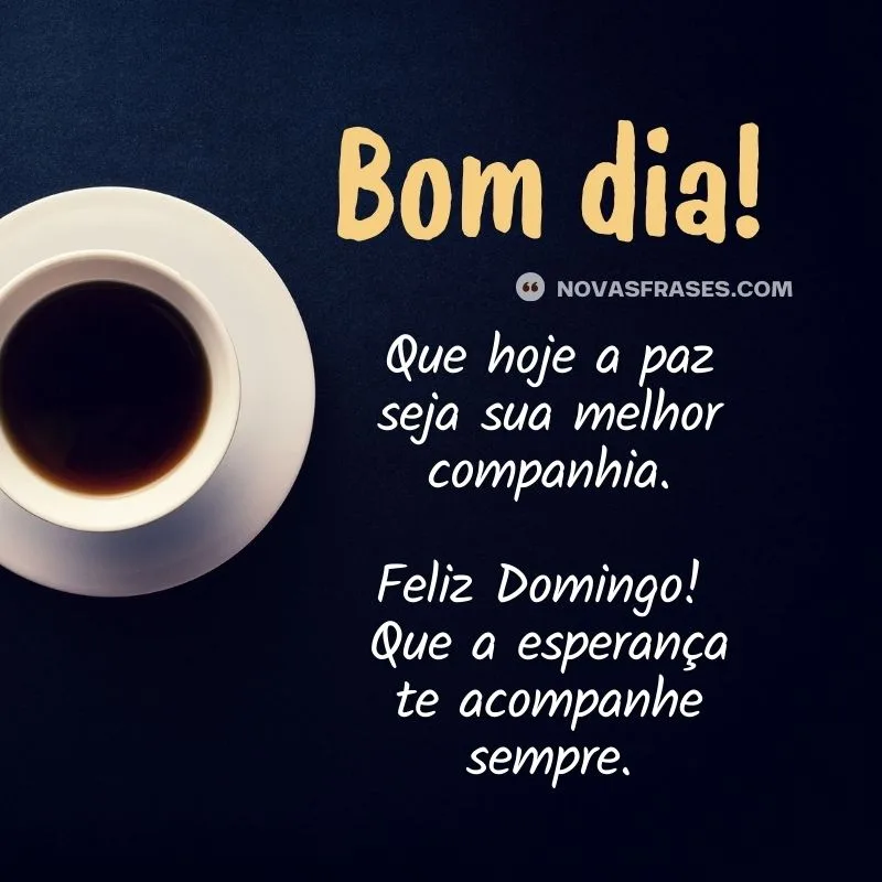 frases de bom dia para domingo