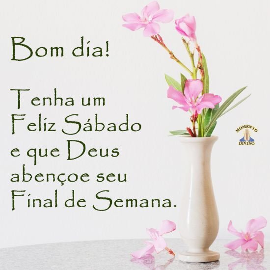 feliz sábado e bom final de semana