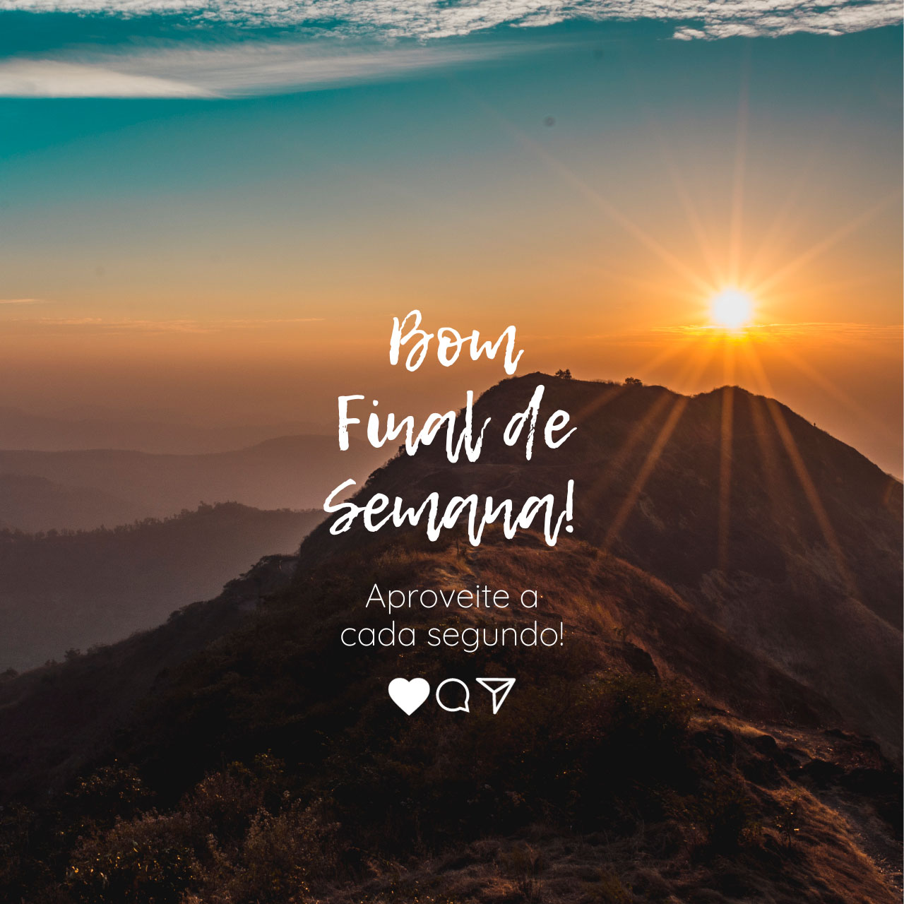 mensagens de bom final de semana abençoado