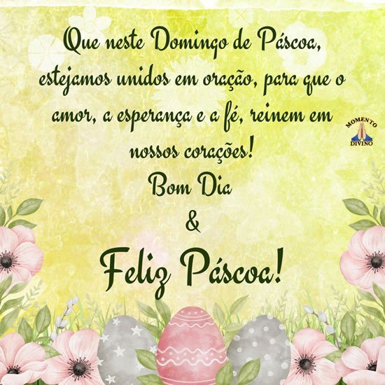 bom dia feliz pascoa