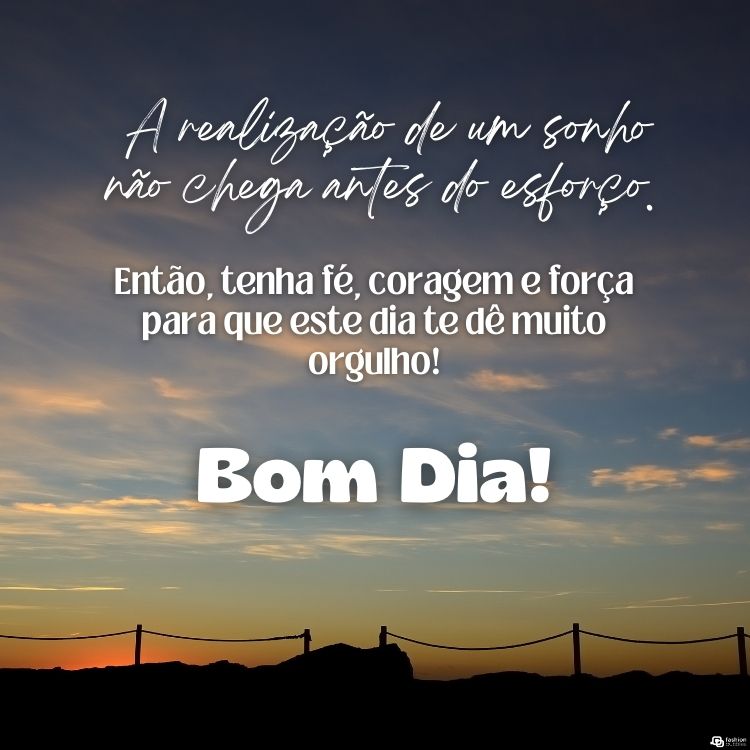 bom dia inspirador