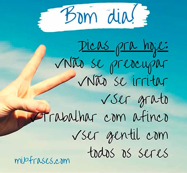 bom dia inspirador vs bom dia simples