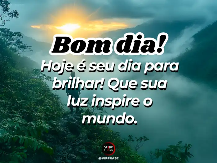 bom dia inspirador