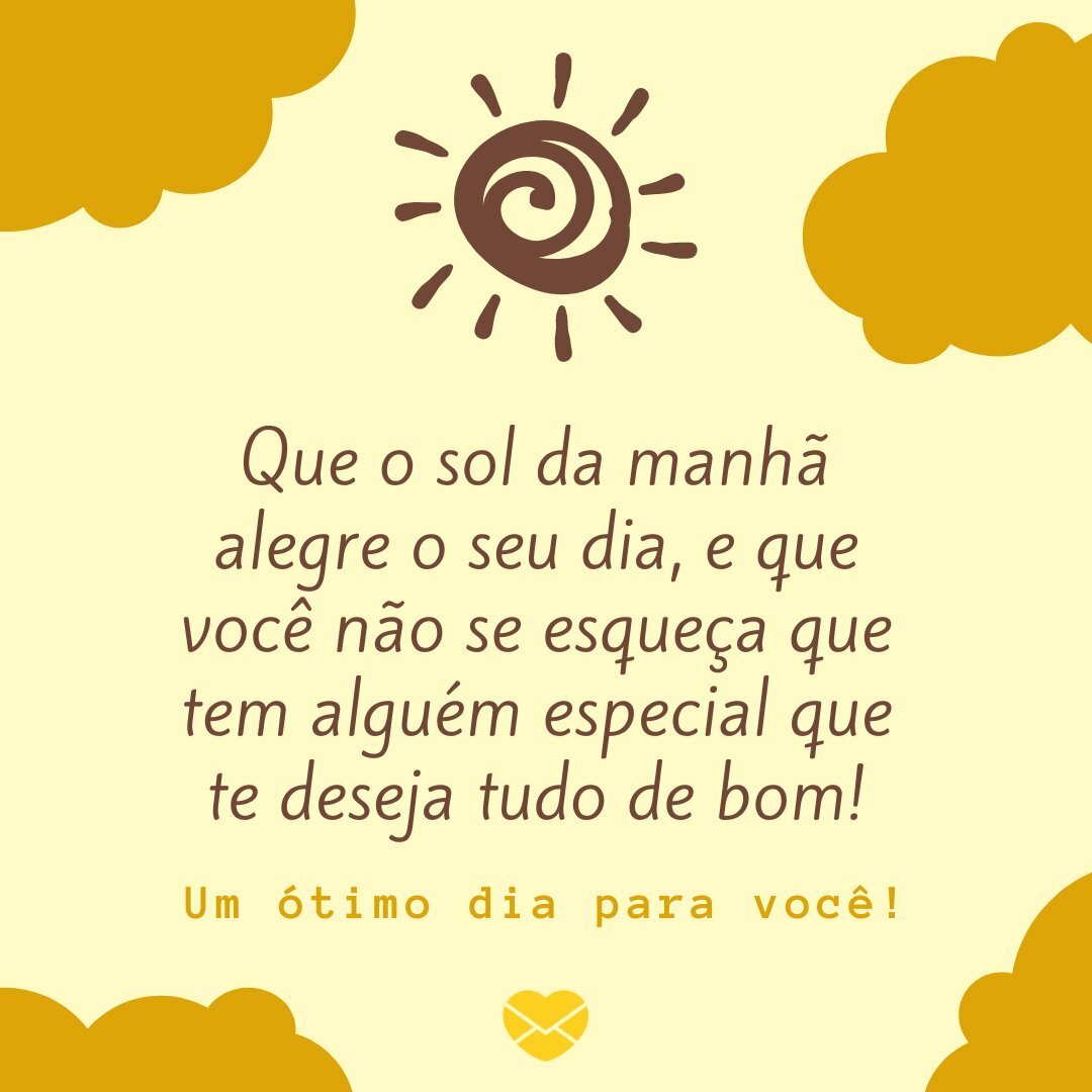 bom dia para uma pessoa especial