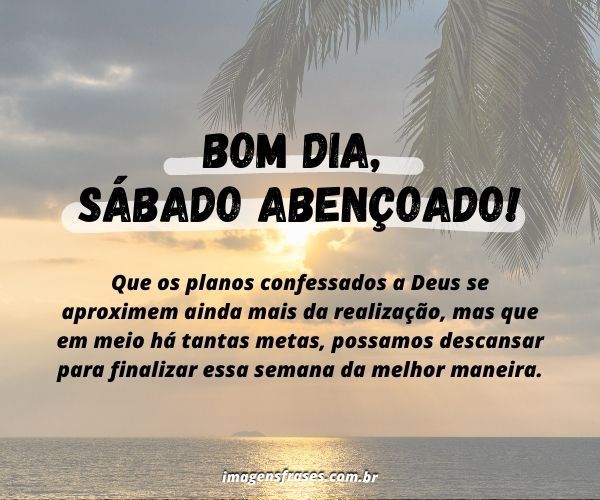 sábado de paz e bênçãos