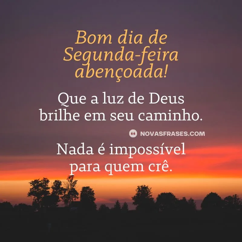 mensagens de bom dia para segunda