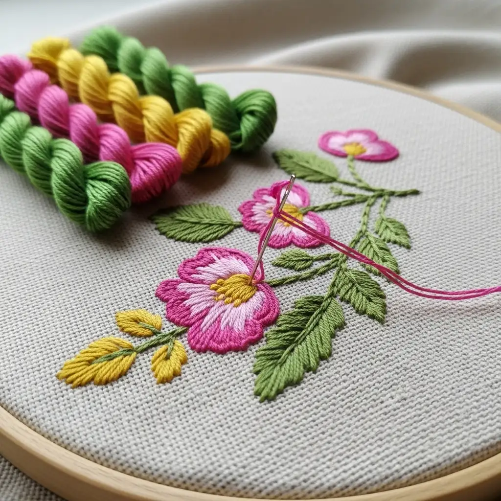 aprender bordado à mão iniciante