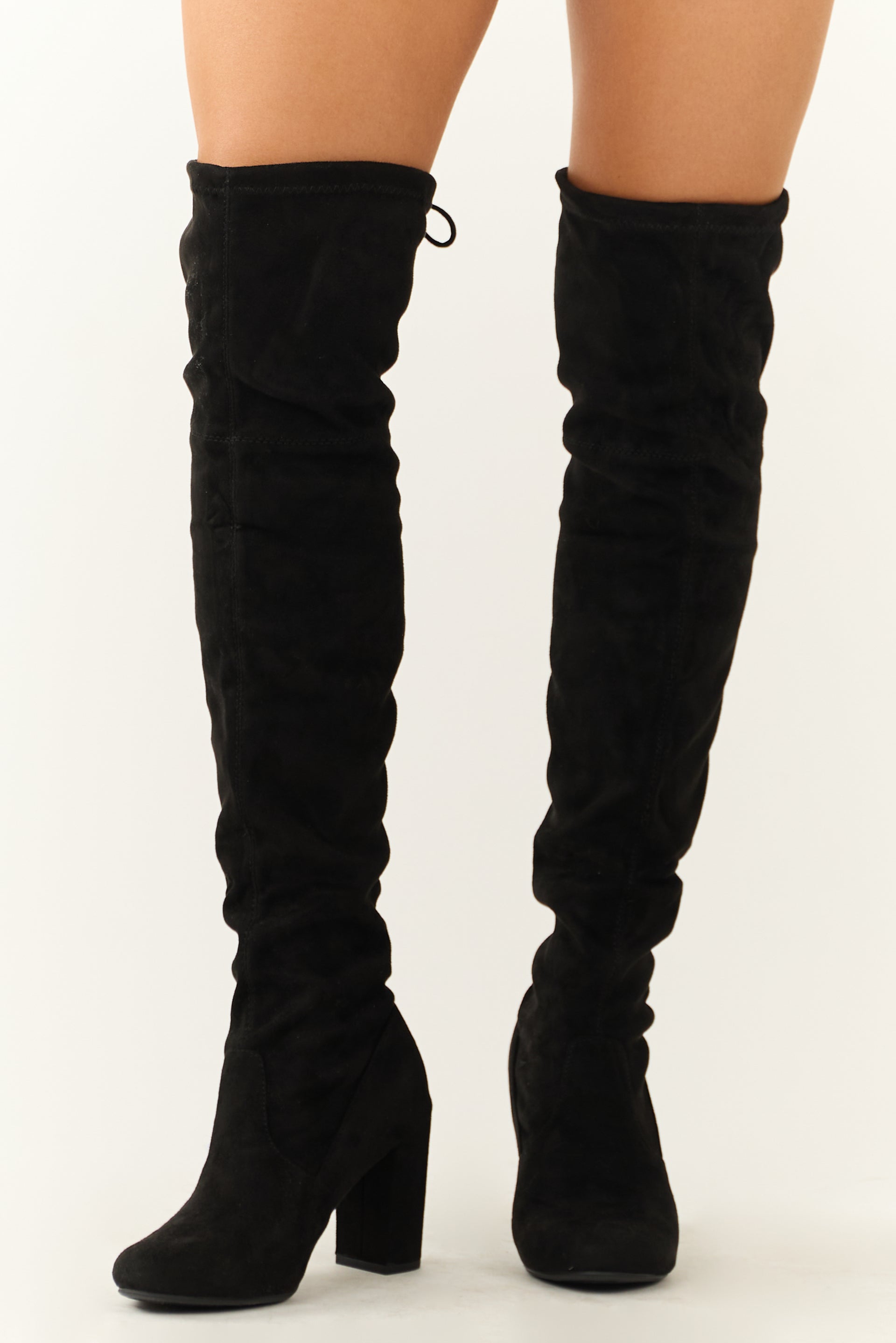 bota mega boots over the knee preto