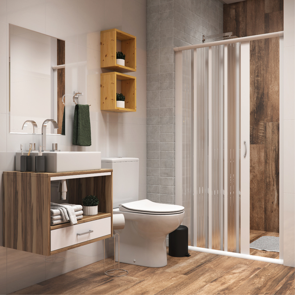 orçamento box de banheiro correr acrílico vs vidro