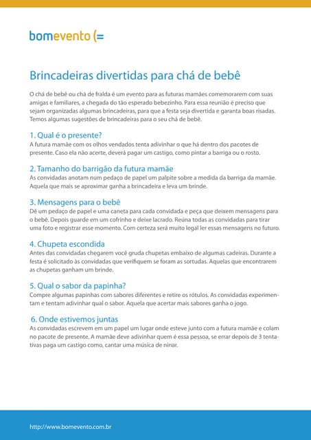 5 ideias de títulos