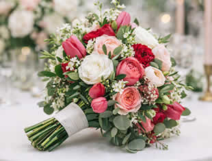 buque de noiva chique