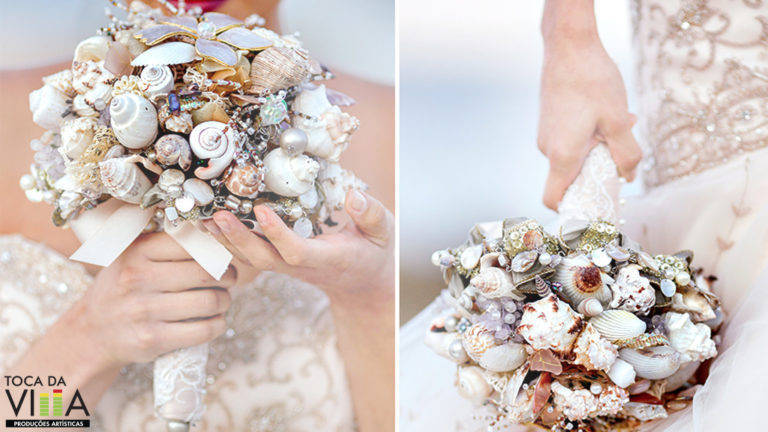 buque de noiva chique