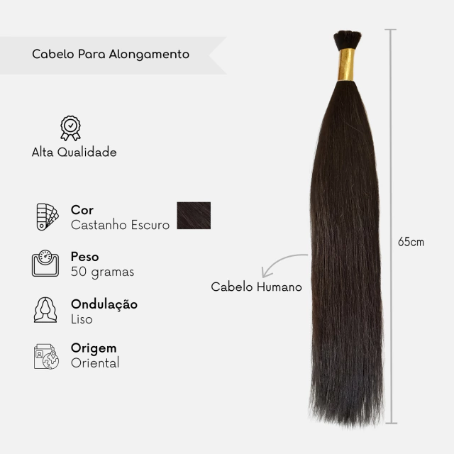 cabelo 65 cm liso