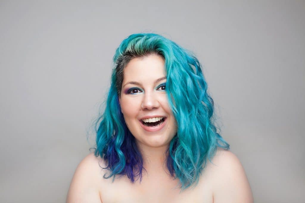 inspiração cabelo azul pastel para casamento