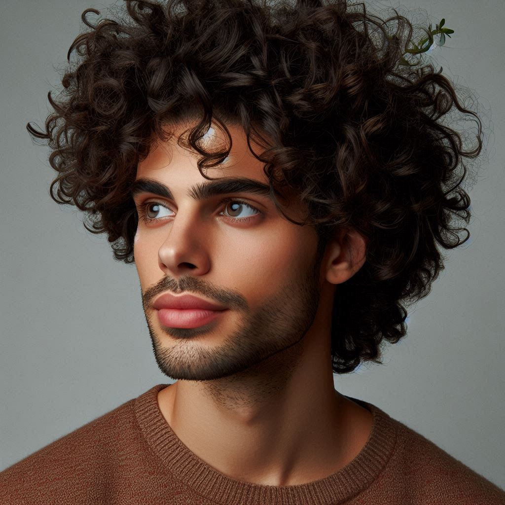 cabelo cacheado cheio masculino