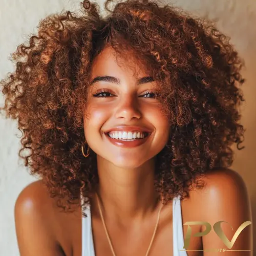 cabelo cacheado ruivo escuro