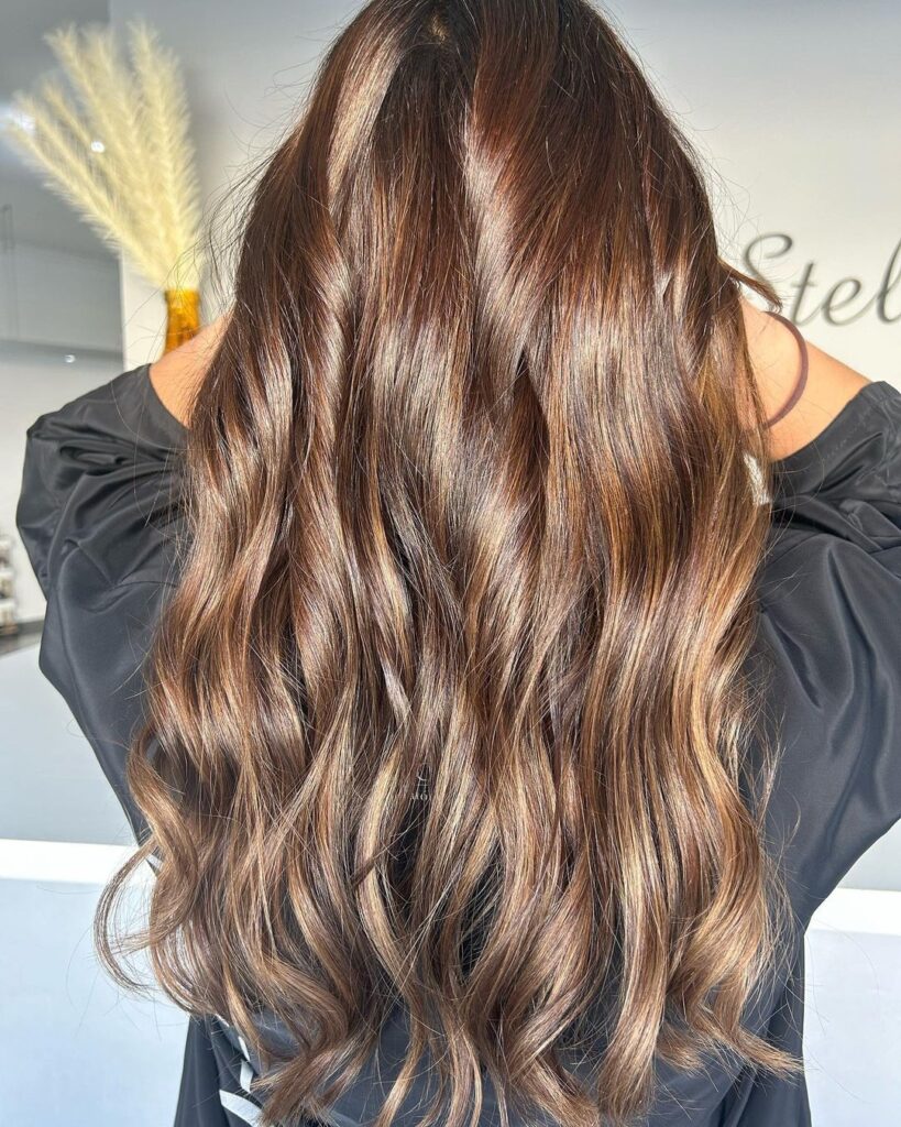 cabelo chocolate dourado
