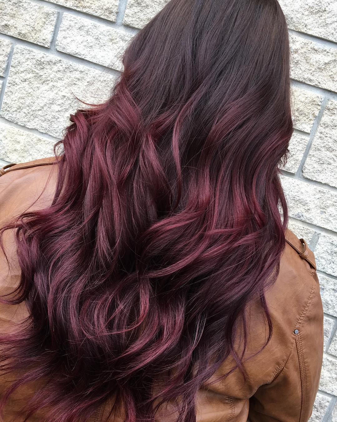 Inspirações de Mechas Vermelhas: Cereja