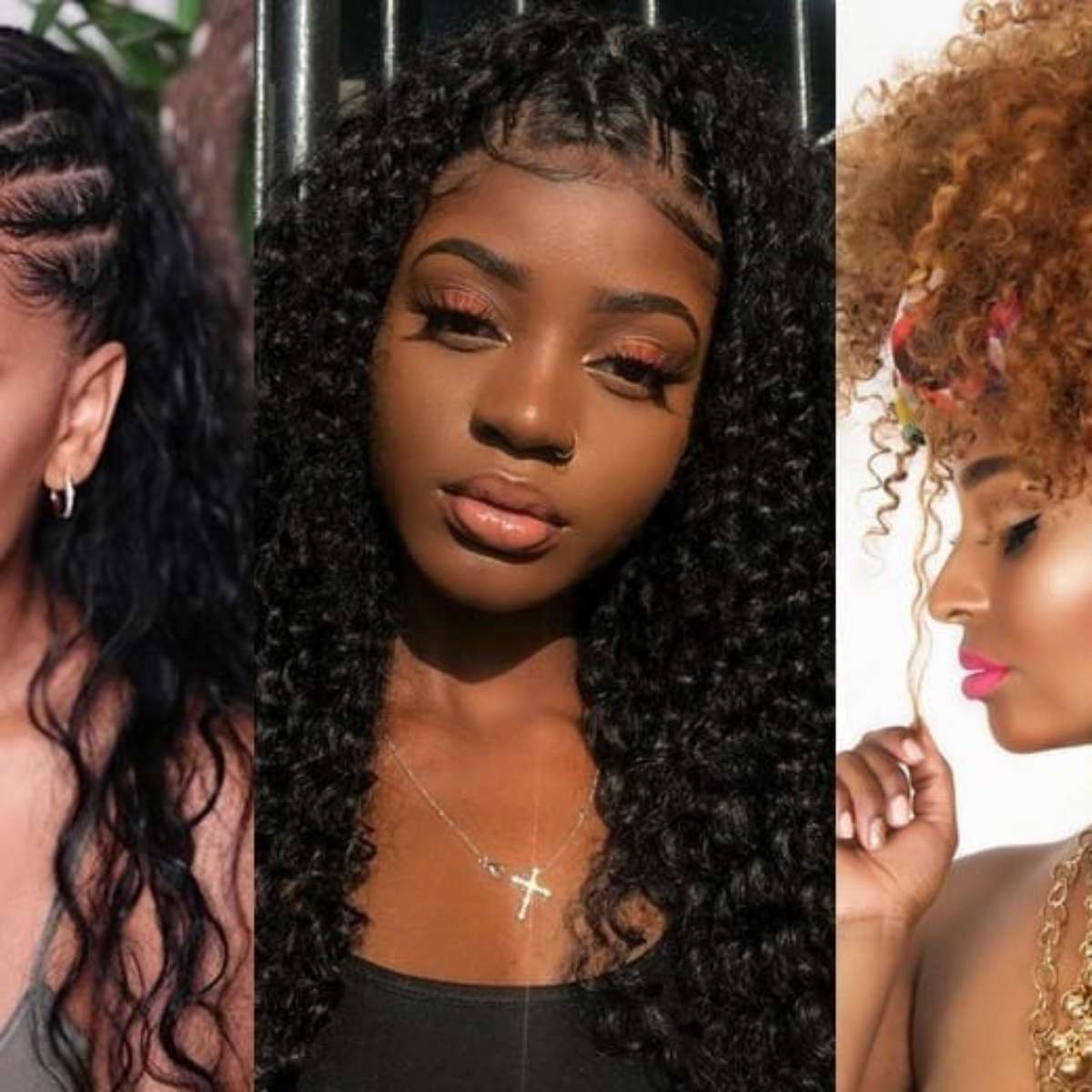 ideias de penteado festa junina com trança e fita