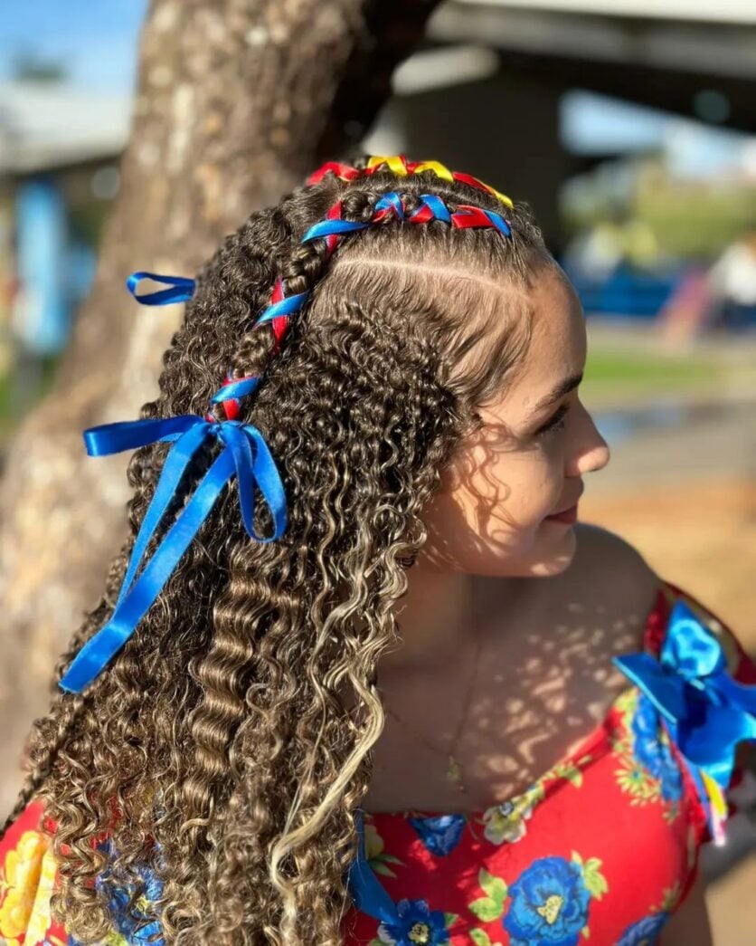 cabelo de festa junina