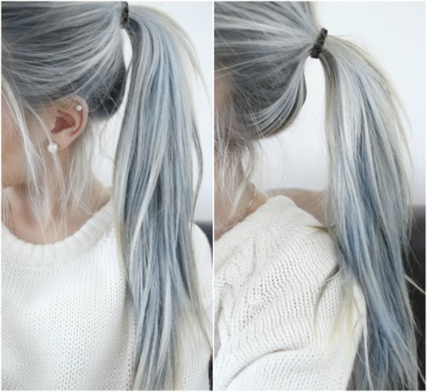 cabelo feminino platinado
