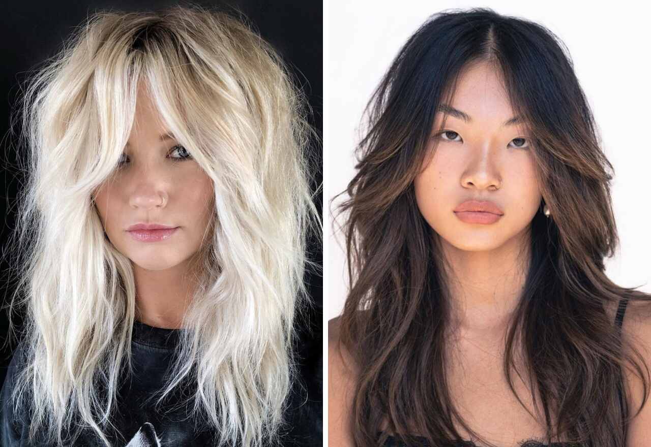 cabelo feminino shaggy