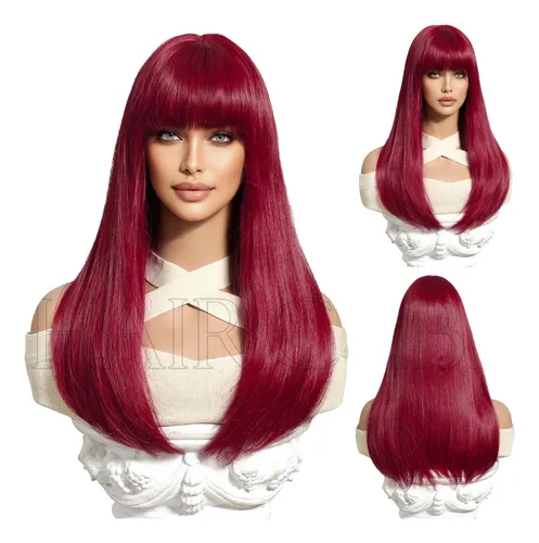 cabelo grande vermelho
