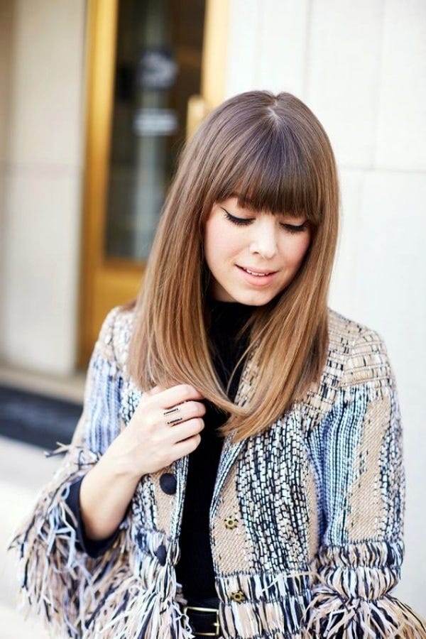 franja cortina vs franja reta em cabelo liso qual escolher