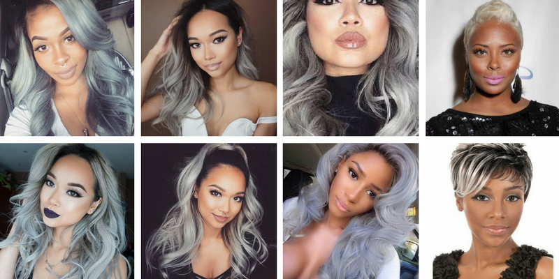 cabelo loiro platinado com mechas pretas