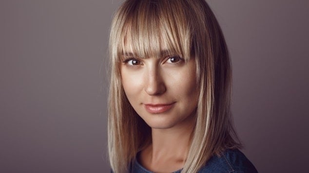 cabelo long bob com franja