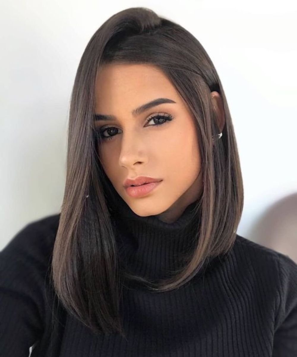 Como Escolher o Long Bob Médio Ideal para Seu Tipo de Rosto