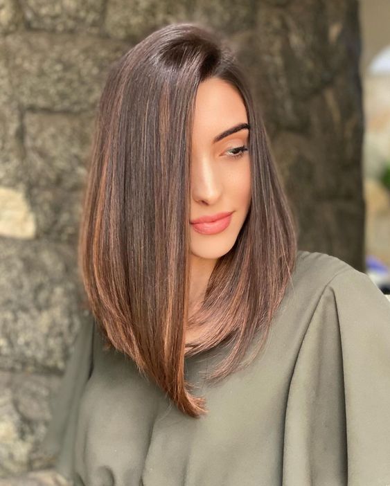 cabelo long bob medio