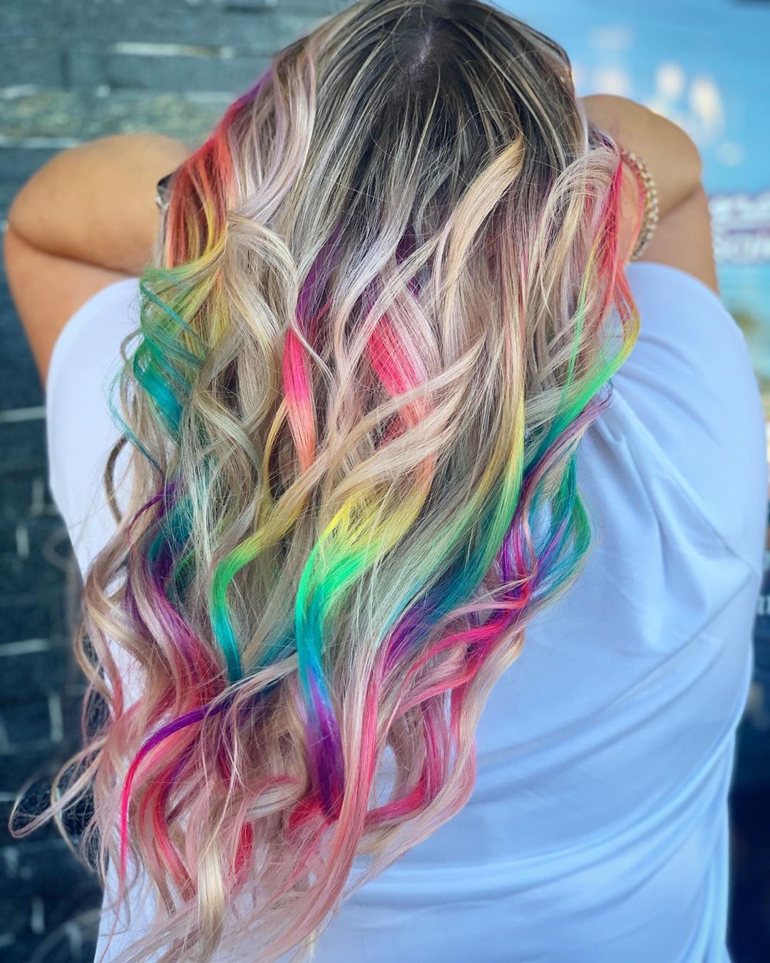 ideias de cabelo arco iris para se inspirar