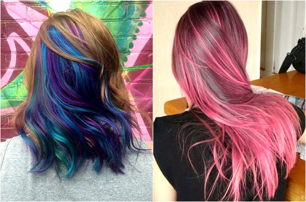 ideias de cabelo arco iris para se inspirar