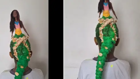 trança de unicórnio vs trança de monstrinho cabelo maluco