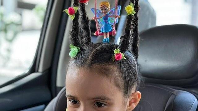 ideias de cabelo maluco com trança para meninas