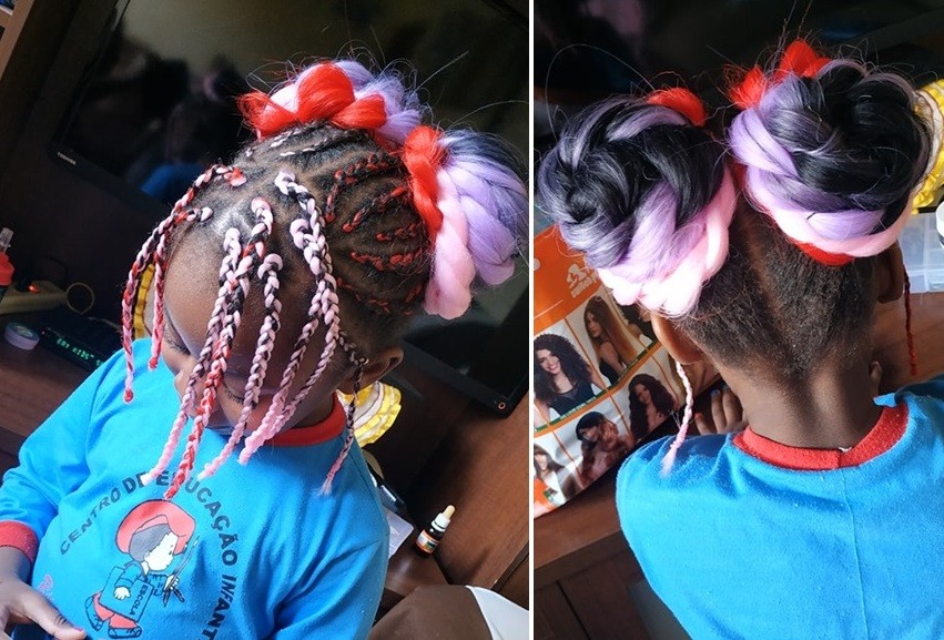 trança de unicórnio vs trança de monstrinho cabelo maluco