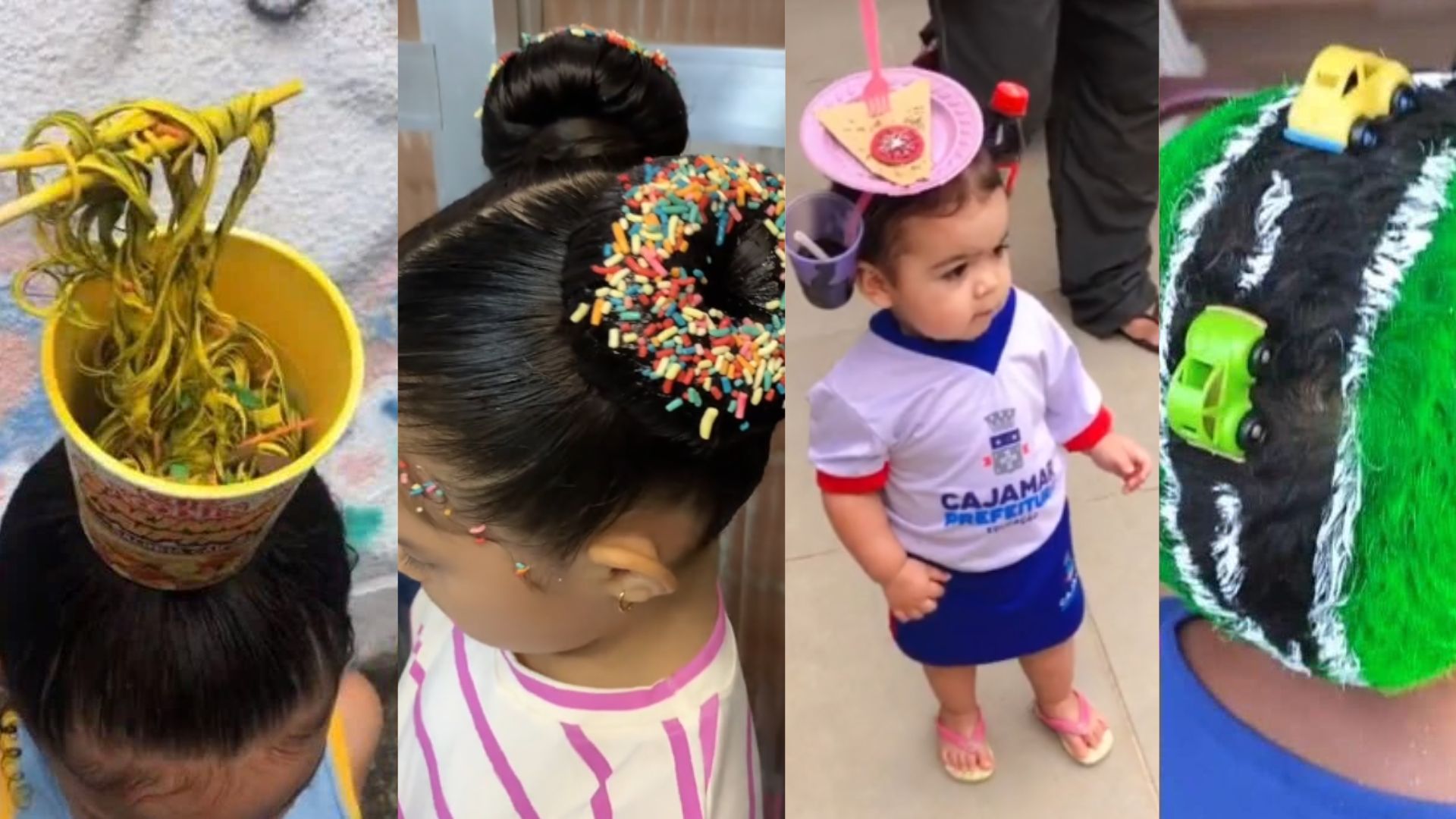 ideias de cabelo maluco para meninas