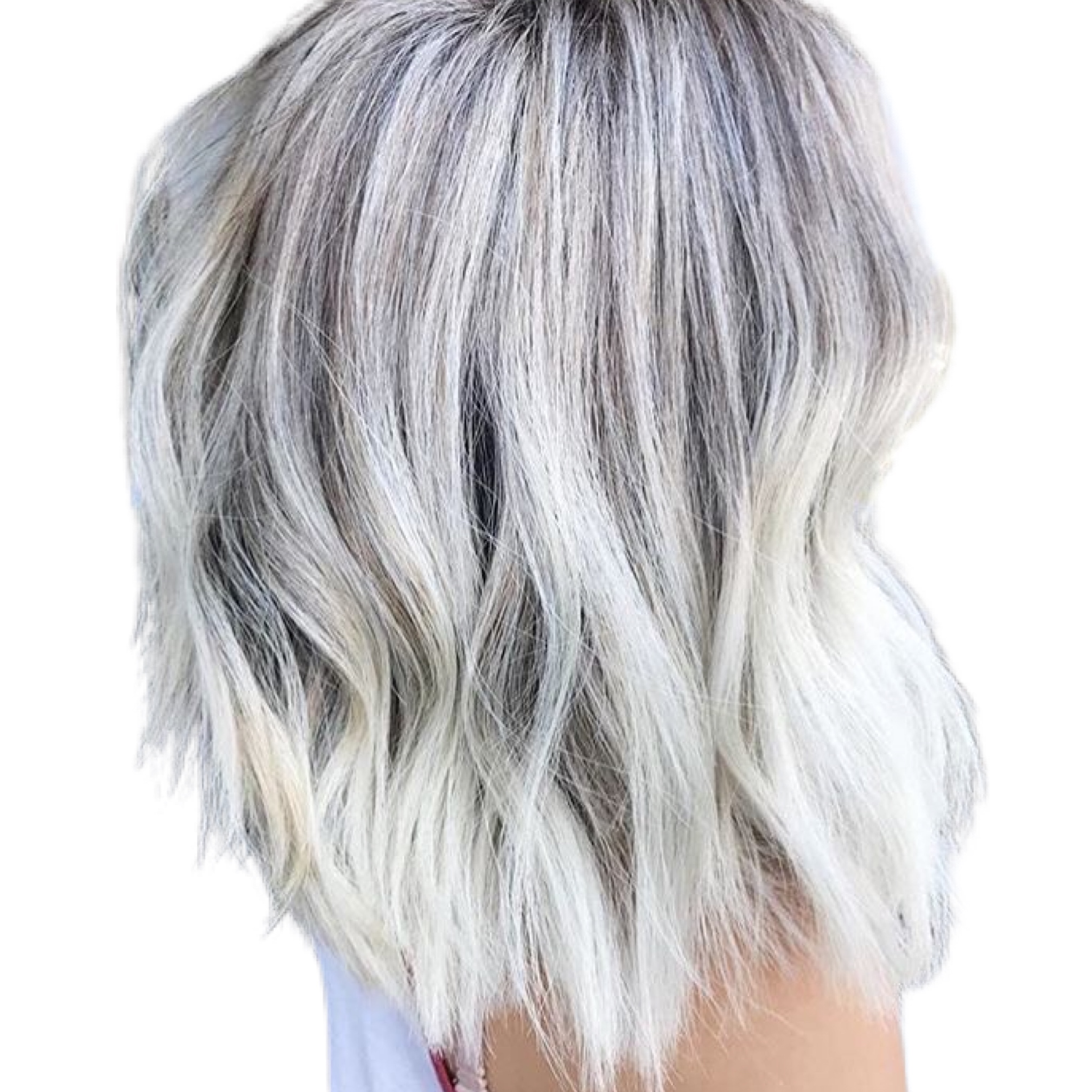 cabelo medio com luzes platinada fotos inspiracao