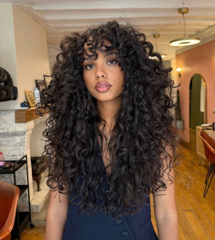 inspiração de penteados com cabelo orgânico cacheado