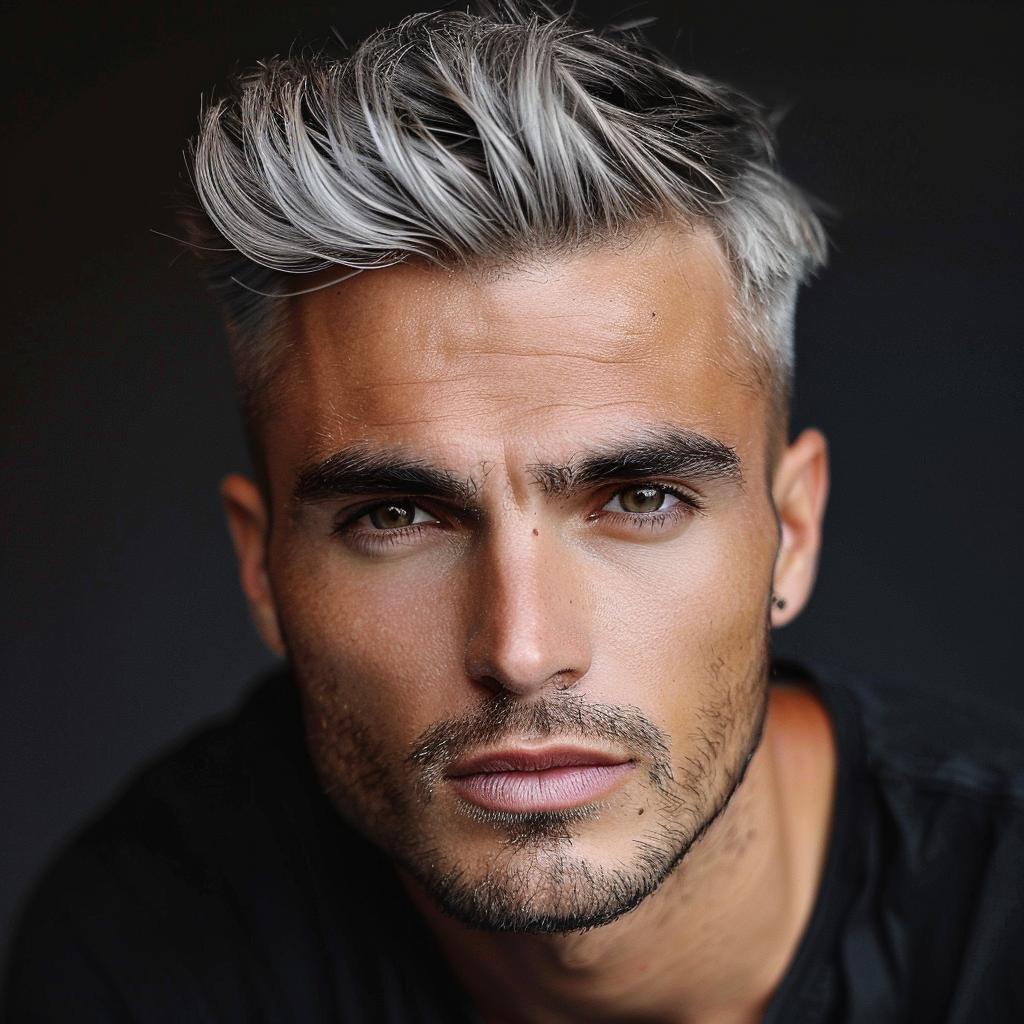 cabelo platinado masculino