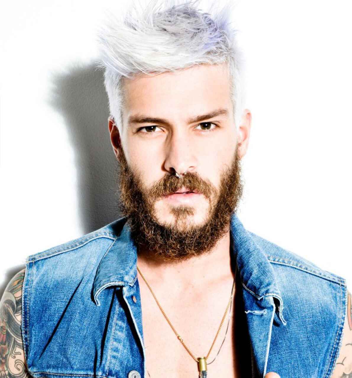 melhores cortes de cabelo platinado masculino