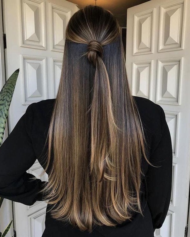 inspiração cabelo preto iluminado antes e depois