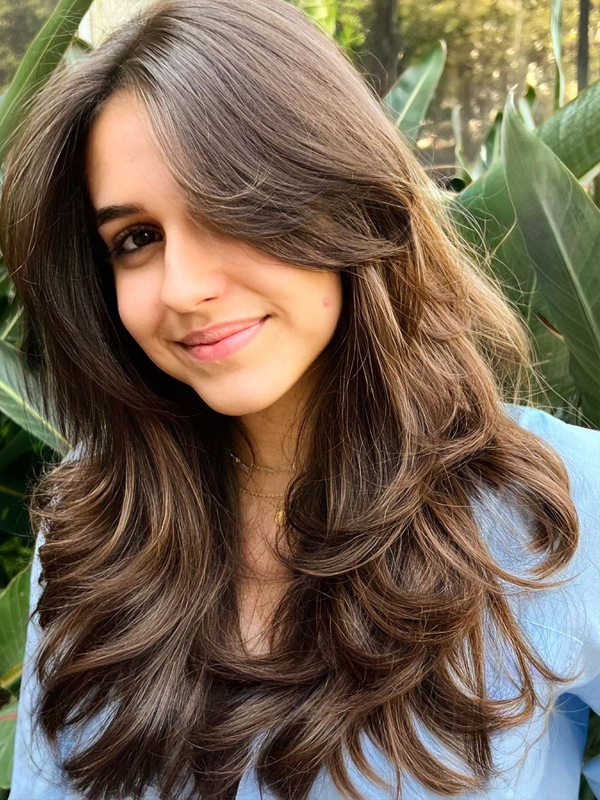 cabelo repicado com franja