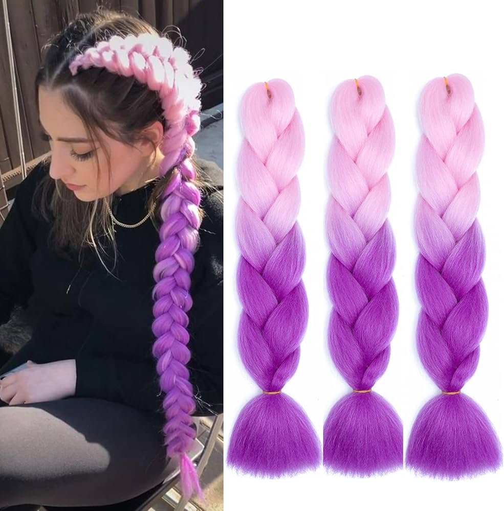 Roxo e Fúcsia no Cabelo