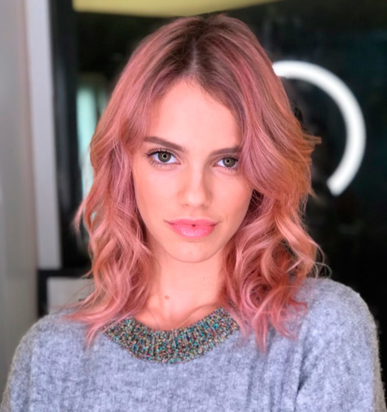 cabelo rose gold