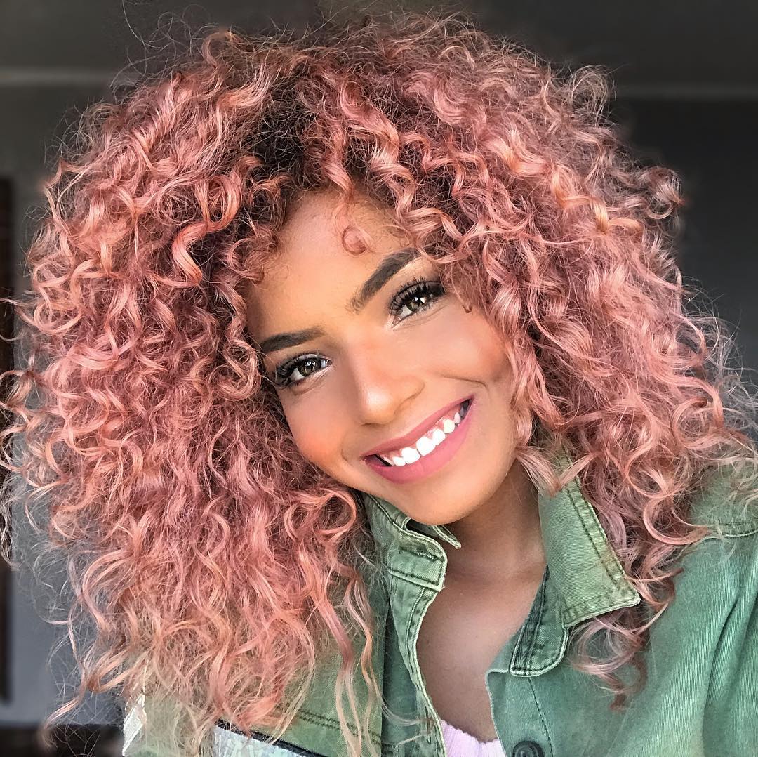 inspiração cabelo rose gold para todos os tons de pele