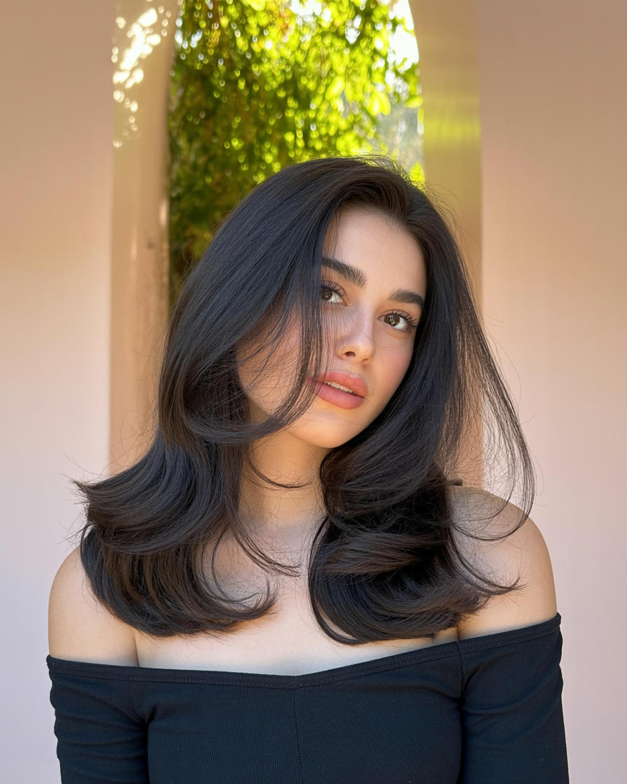 Cores de cabelo que realçam cortes sem franja