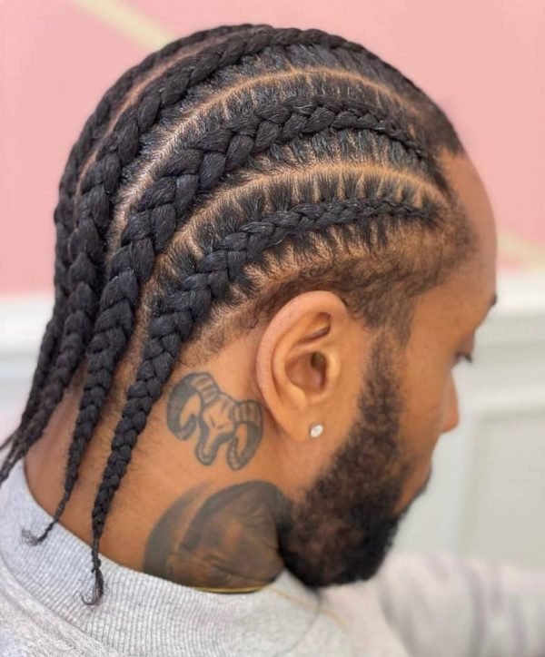 cabelo trançado masculino